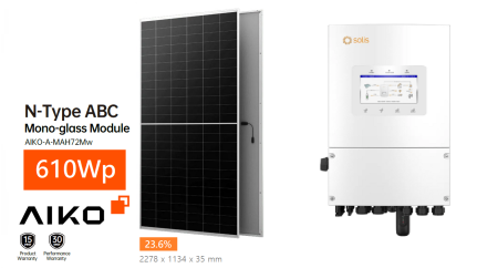 Sisteme Fotovoltaice - Sistem fotovoltaic monofazat AIKO la cheie 6kW + instalare