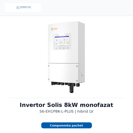 Sistem fotovoltaic monofazat cu invertor Solis 8kW + baterie Dyness exterior 16.07kWh + panouri AIKO [2]