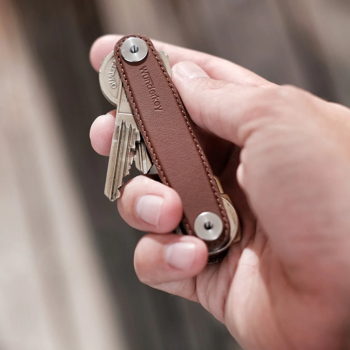 Wunderkey Leather Marone - Organizator de key [4]