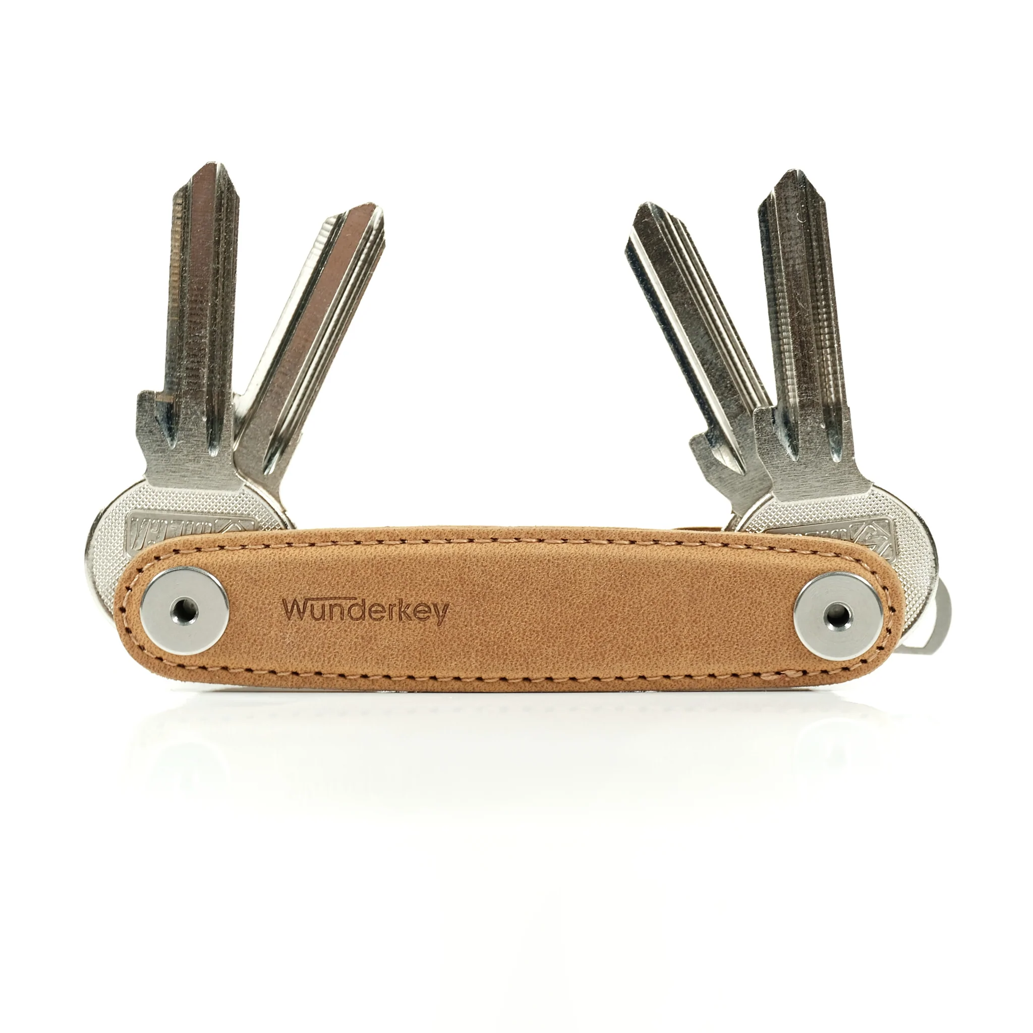 Wunderkey Leather Caramel - Organizator de key [3]