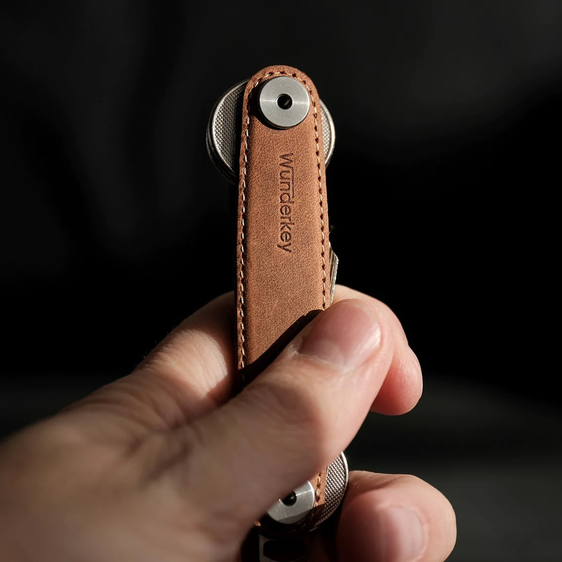 Wunderkey Leather Caramel - Organizator de key [5]