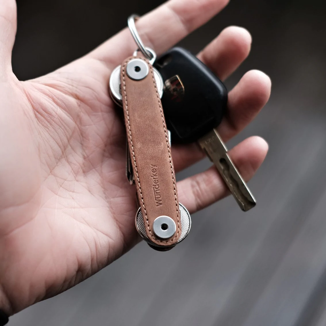 Wunderkey Leather Caramel - Organizator de key [6]