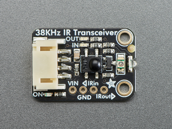 Adafruit Infrared IR Remote Transceiver - STEMMA JST PH 2mm - 940nm Emitter + 38KHz Receiver [2]