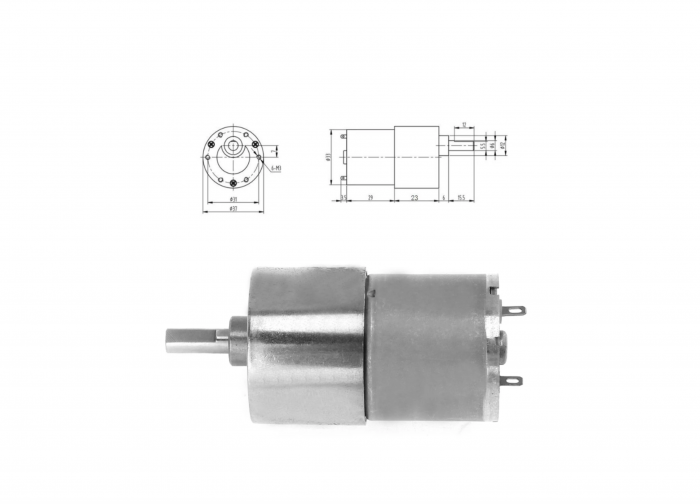 Motor de reducere 37GB-3530, DC12V, 200 RPM/min [2]