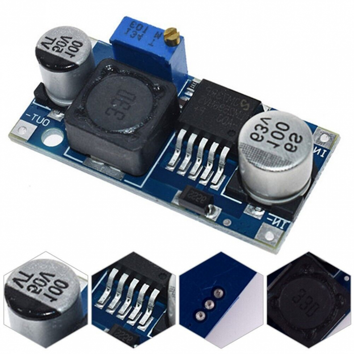 48V Modul Regulator Tensiune Ajustabil DC-DC LM2596HVS, Intrare 4.5-60V [3]