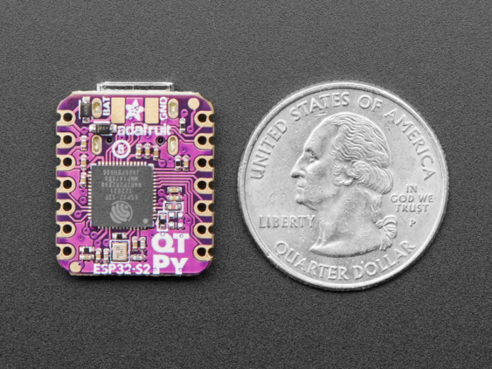 Placa Adafruit QT Py ESP32-S2 WiFi cu antena uFL, STEMMA QT [3]