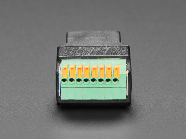 Adaptor priza RJ-45 Ethernet mama la bloc terminal cu arc [5]