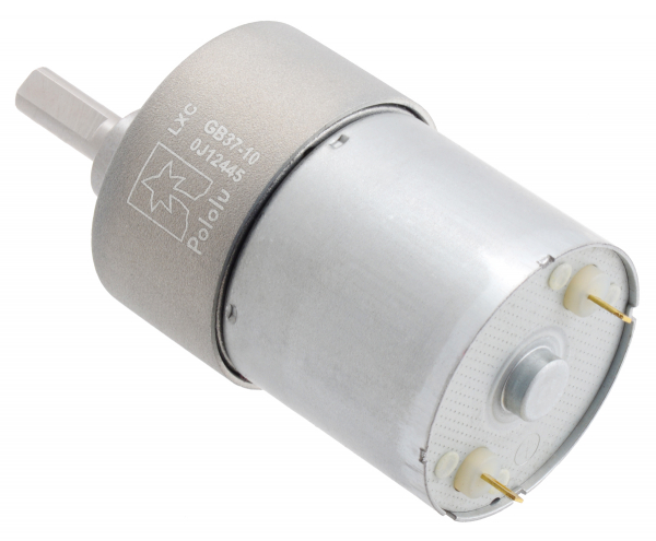 Pololu motor electric metalic, 10:1, 37Dx50L, 12V, pinion elicoidal [3]