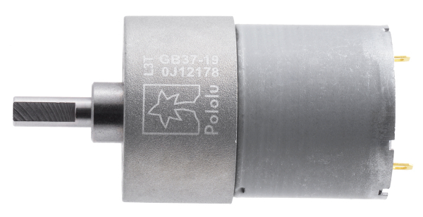 Pololu motor electric metalic, 19:1, 37Dx52L, 12V, pinion elicoidal [2]