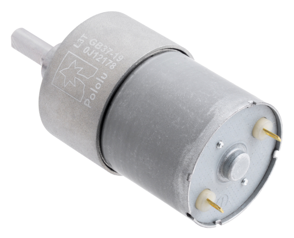 Pololu motor electric metalic, 19:1, 37Dx52L, 12V, pinion elicoidal [3]