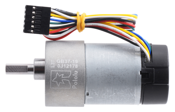 Pololu motor electric metalic, 19:1, 37Dx68L, 12V, pinion elicoidal [2]