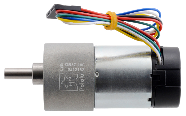 Pololu motor electric metalic 24V, 1001, 37Dx73L, pinion elicoidal [2]