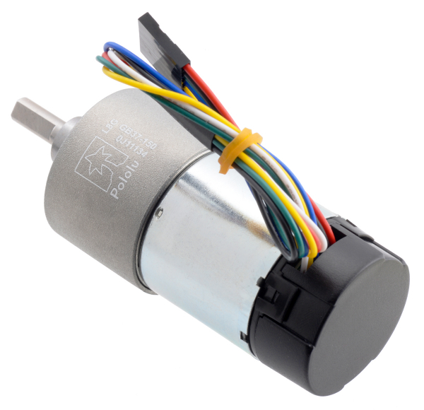 Pololu motor electric metalic 24V, 150:1, 37Dx73L, pinion elicoidal, encoder [3]