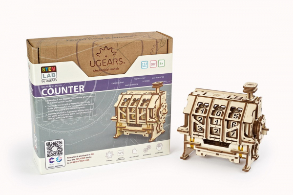 Puzzle mecanic 3D lemn Ugears Contor [15]
