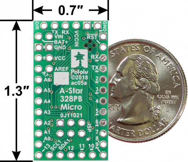 A-Star 328PB Micro - 3.3V, 12MHz compatibil Arduino [3]