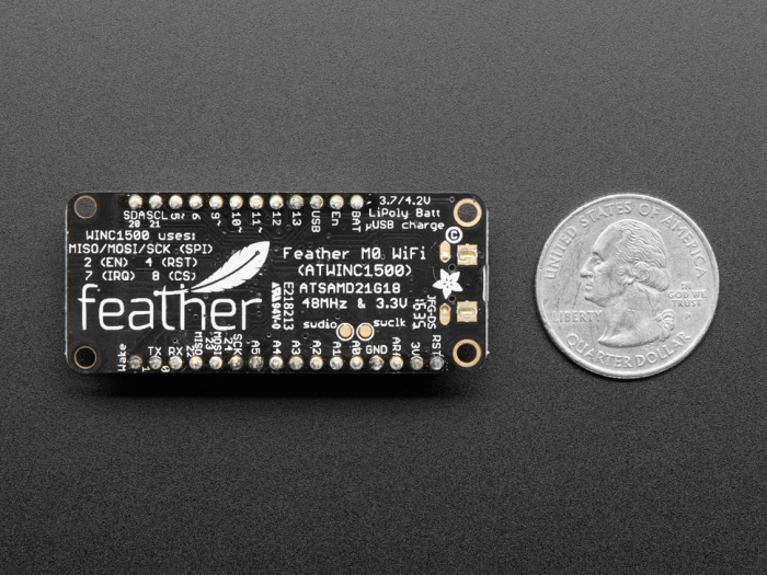 Adafruit Feather M0 WiFi Asamblat cu Conectori Stacking [5]