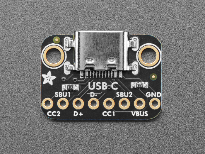 Adafruit Placa Breakout USB Type C Ingropat - Conexiune Downstream [3]