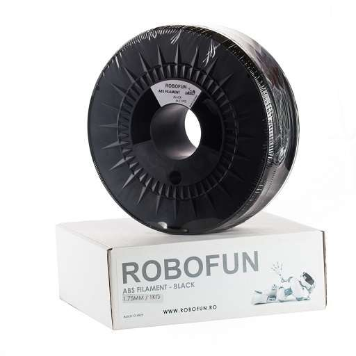Retras Filament Premium Robofun ABS 1KG  1.75 mm - Negru [7]