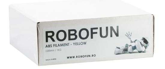 Filament Premium Robofun ABS 1KG  3 mm - Galben [2]