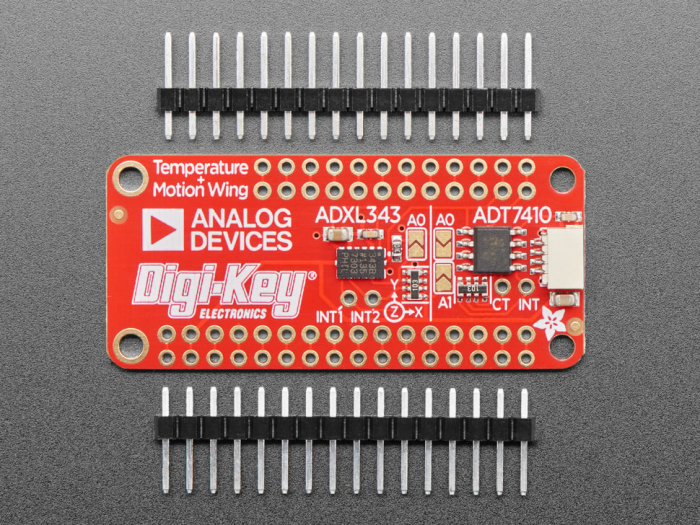 Adafruit ADXL343 + ADT7410 Sensor FeatherWing [2]