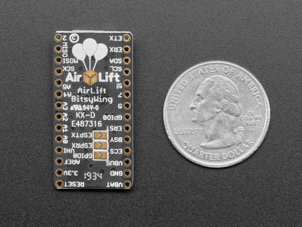 Adafruit AirLift Bitsy Add-On breakout coprocesor WiFi ESP32 [4]
