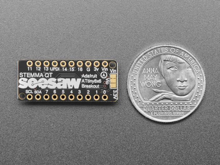 Breakout Adafruit ATtiny816 cu seesaw - STEMMA QT/Qwiic [2]