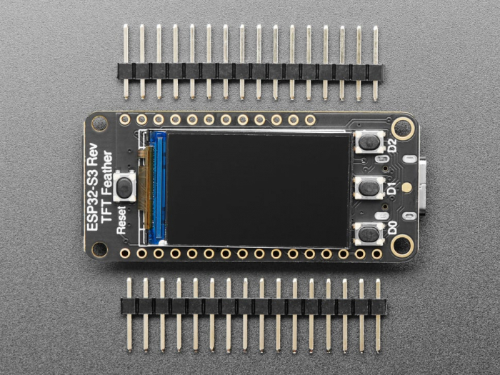 Adafruit ESP32-S3 Reverse TFT Feather - 4MB Flash, 2MB PSRAM, STEMMA QT [2]