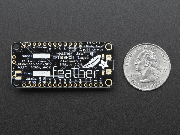 Feather 32u4 cu RFM69HCW Radio - 433MHz [5]