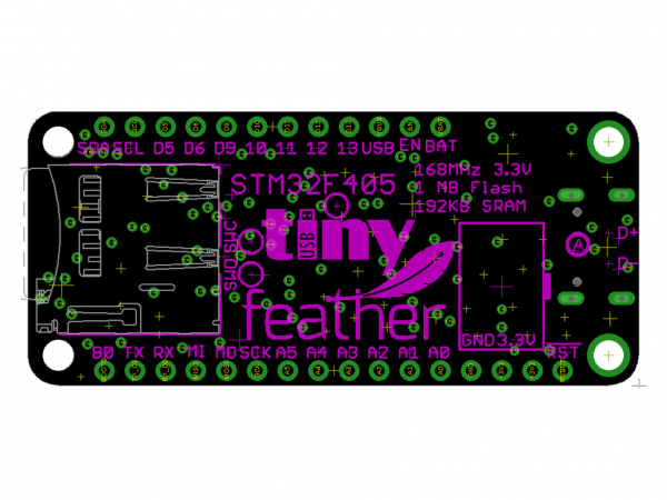 Adafruit Feather STM32F405 Express placa dezvoltare [7]