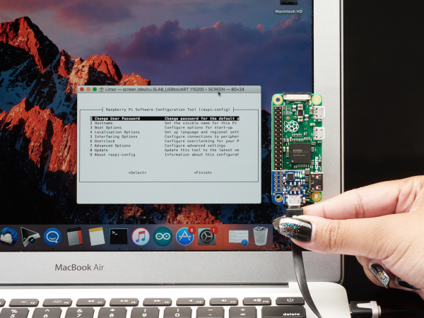 Adafruit PiUART - USB Console Power Add-on pentru Raspberry Pi