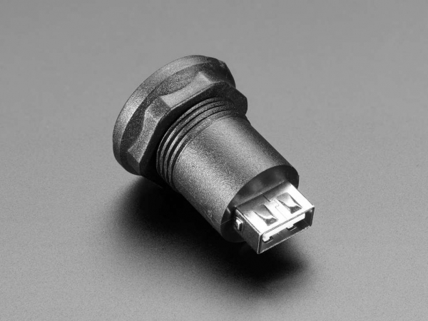 Adaptor jack micro USB B la priza USB A cu montaj la panou [3]