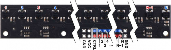 Bara senzori linie 16 digitali QTRX-MD-16RC [4]