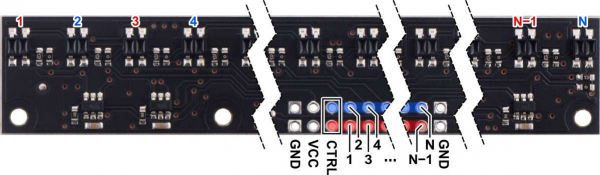 Bara senzori linie analogici 16 QTR-MD-16A [4]