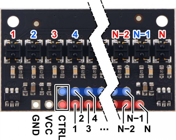 Bara senzori linie digitali 25 QTRX-HD-25RC [5]