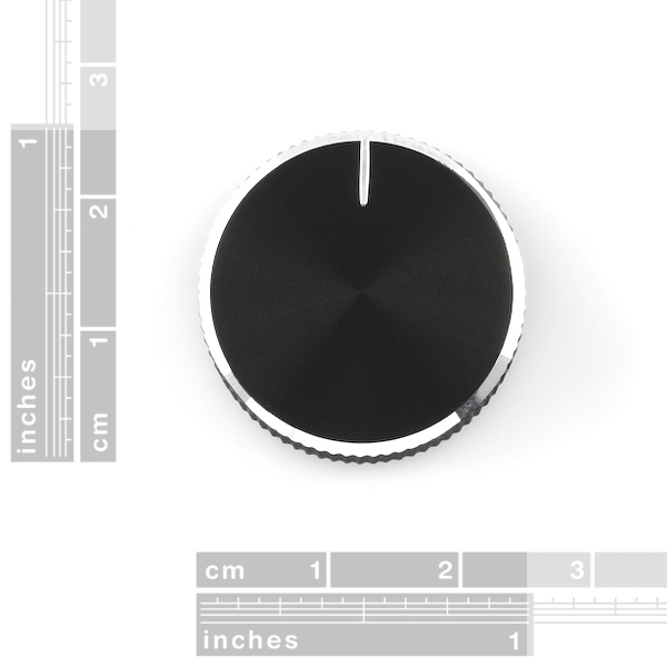 Black Metal Knob - 14x24mm [2]