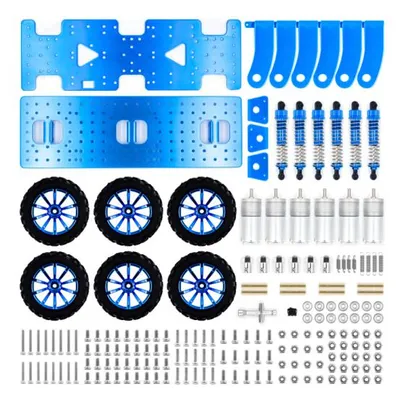 Platforma de masina inteligenta Blue 6WD pentru cautare si salvare, cu sasiu cu socuri, capabila sa escaladeze si sa mearga off-road, dotata cu WIFI [2]