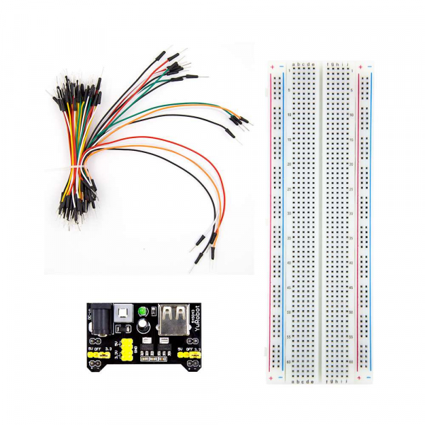 Kit modul sursa de alimentare, Breadboard si 65 fire jumper