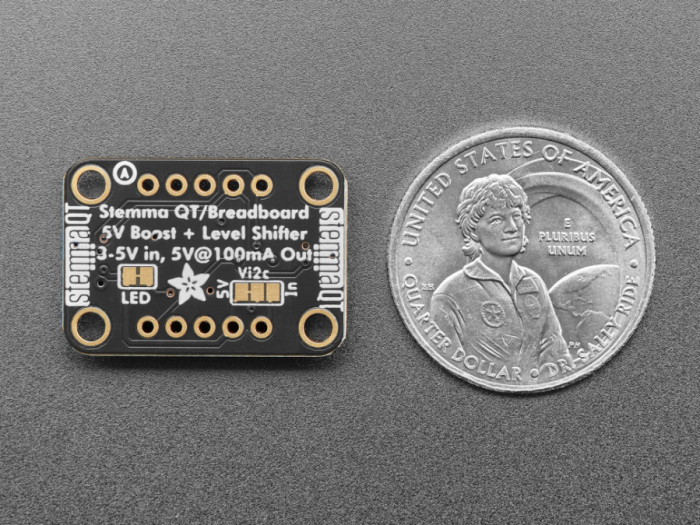 Breakout amplificator nivel Adafruit 3V - 5V cu STEMMA QT/Qwiic [3]