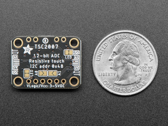 Breakout controller touchscreen Adafruit TSC2007 I2C cu STEMMA QT [6]