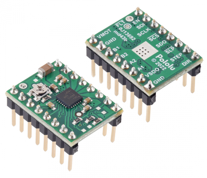 Breakout driver motor stepper Pololu DRV8434S SPI, potentiometru [5]