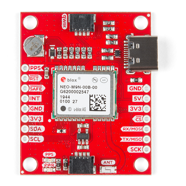 Breakout GPS SparkFun cu NEO-M9N, antena cip (Qwiic) [4]