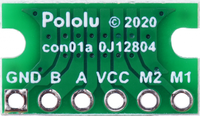 Breakout Pololu conector JST SH, intrare laterala tata cu 6 pini [4]
