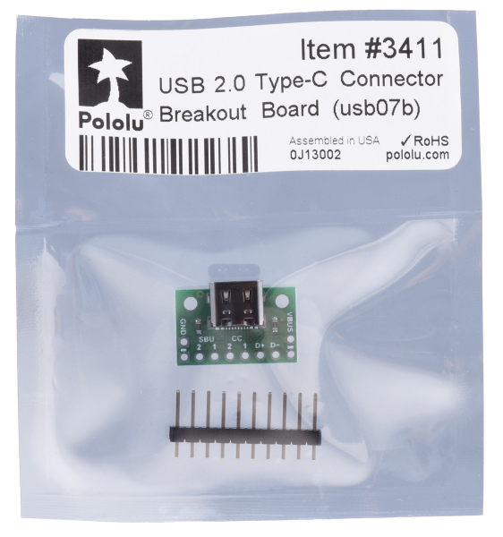 Breakout Pololu conector USB 2.0 tip-C [5]