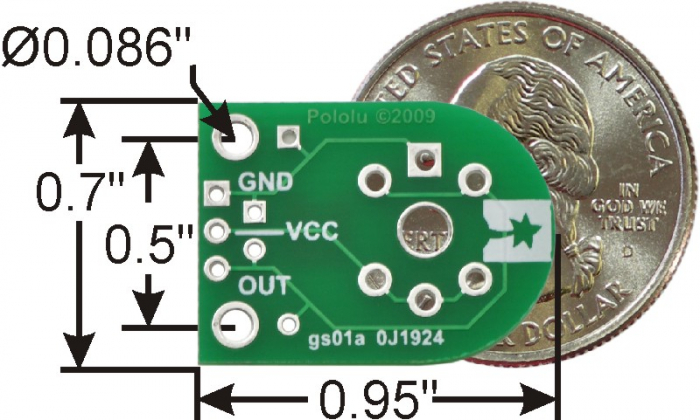 Breakout Pololu pentru senzorii de gaz MQ (doar placa PCB) [2]