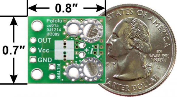 Breakout senzor curent Pololu ACHS-7121 -10A/+10A [5]