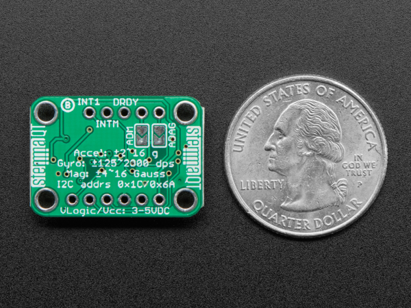 Breakout senzori Adafruit LSM6DSOX + LIS3MDL [3]