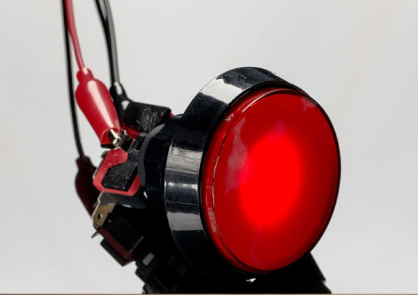 Buton Arcade cu LED rosu - 60mm [2]