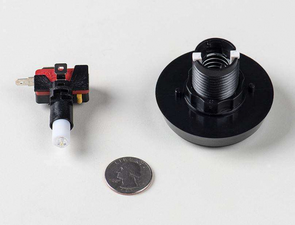 Buton Arcade cu LED rosu - 60mm [3]