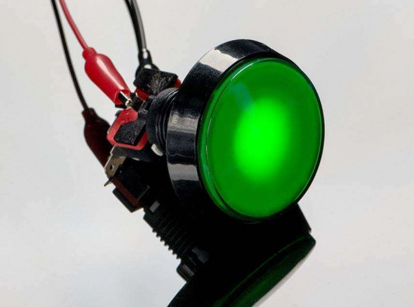 Buton Arcade cu LED verde - 60mm [2]