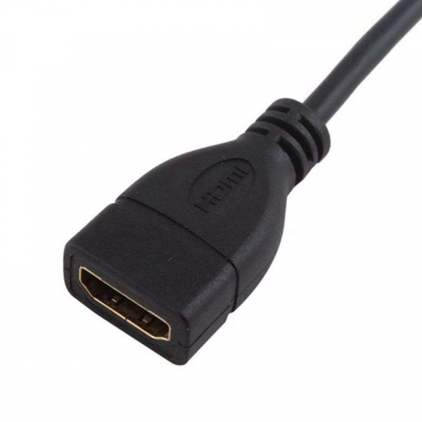 Cablu adaptor micro HDMI tata - la - HDMI mama, 15 cm [4]